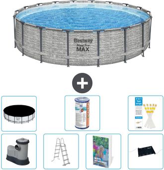 Bestway Piscina Bestway Steel Pro Max Redonda - 549x122 Cm - 8-piezas S619