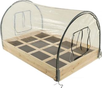 Habitat et Jardin Huerto Urbano De Madera 116 X 81 X 67,5 Cm <> - Con Funda De Invernadero