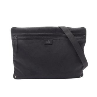 Gucci Pre-owned Cross Body Bags, female, Black, Size: ONE SIZE Pre-owned Canvas Leather Shoulder Bag