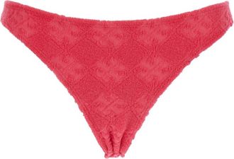 Tory Burch Terry Logo Bikini Broekje - Dames - Bikinis - Roze - S - Katoen - Badmode