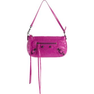 Balenciaga Le City Leather Pouch Shoulder Bag in 5331 Azalee at Nordstrom