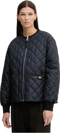 Marc O'Polo Gewatteerd Pufferjack - Dames - Zomerjassen - Blauw - XS - Leer - Jassen