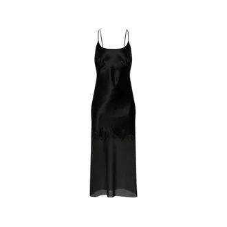 By Malene Birger Kleedjes, Dames, Zwart, XS, Polyester, Camilla Lange Jurk