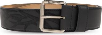 Balenciaga Belts, male, Gray, Size: 105 CM Leather Belt