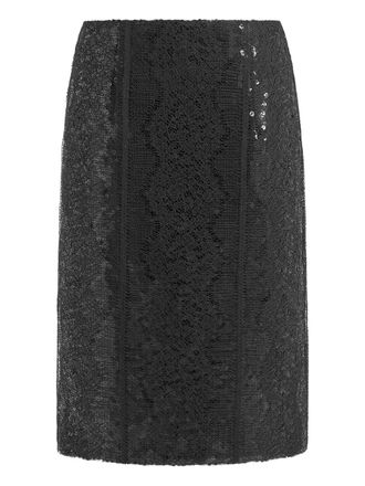 16Arlington Deoda rok met pailletten en kant - Zwart