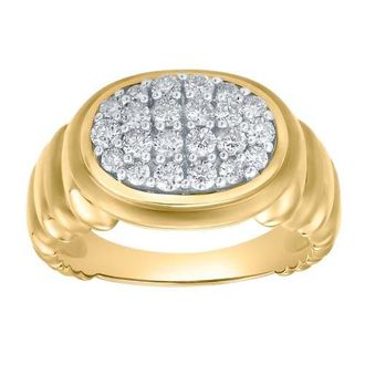 LuvMyJewelry Celeste 0.6 Ct 14K Gold Puff Diamond Ring in 14K Yellow Gold at Nordstrom, Size 5.5