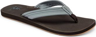 Cobian Mens Anchor Leather Strap Flip-Flop Sandals In Blue