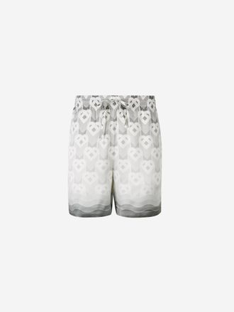 Casablanca Printed Silk Bermuda Shorts