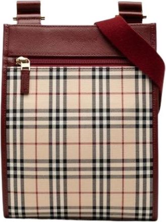 Burberry Borsa a tracolla Pre-owned in tela - - Pre-owned - Donna - Beige - ONE SIZE