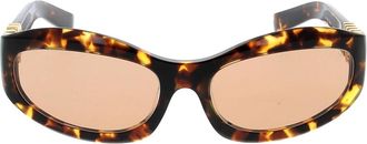 Miu Miu Stijlvolle zonnebril voor modieuze individuen - Dames - Zonnebrillen - Bruin - ONE Size - Accessoires