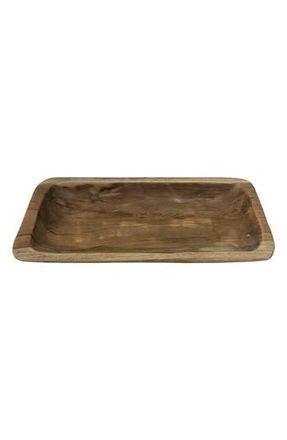 R16 Home Teak Wood Tray in Brown at Nordstrom Rack