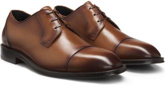 BOSS Cap-toe Derby shoes in leather