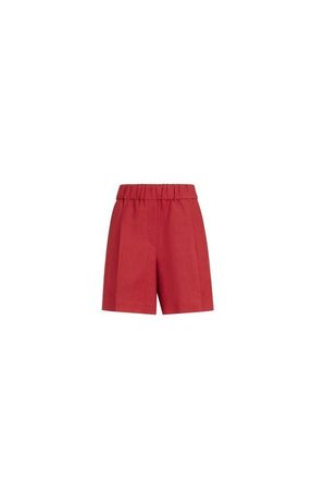 Brunello Cucinelli Fluid twill baggy shorts in Red at Nordstrom, Size 38 It