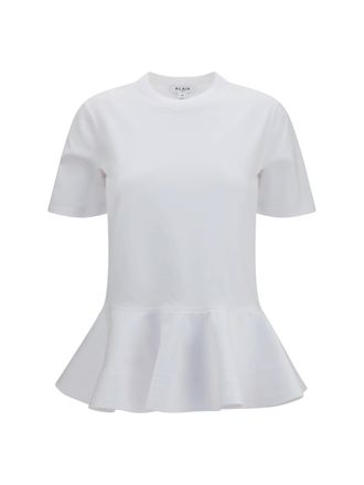 Alaia Womens T-Shirt Cotton-Jersey Crinoline White T-Shirts & Jerseys