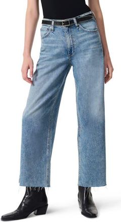 Rag & Bone Featherweight Andi High Waist Ankle Wide Leg Jeans in Beacon at Nordstrom, Size 28