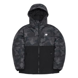New Balance Camouflage Jacket Asia Sizing Black Grey NPA4S013MIX