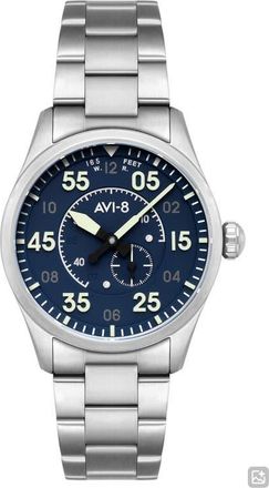 AVI-8 Spitfire Type 300 Automatic Bracelet Watch, 42mm in Blue at Nordstrom