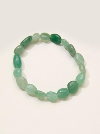 Fat Face FatFace Green Stone Stretch Bracelet