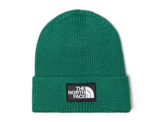 The North Face TNF Logo Box Cuffed Beanie Caps Evergreen, Polyester