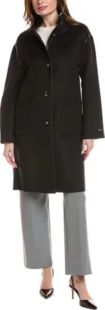 Elie Tahari Sydney Long Wool-Blend Coat
