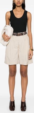 Brunello Cucinelli Brunello Cucinelli Womens Scoop Neck Sleeveless - Black Cotton - Size X-Large