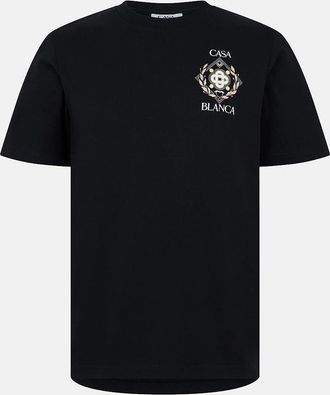 Casablanca Mens CASABLANCA Championship Diamond T-Shirt Black - Size: 40