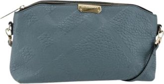 Burberry Pre-owned Leren Schoudertas - Dames - Vintage Schoudertas - Blauw - ONE Size - Leer - Vintage