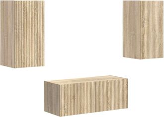 vidaXL Conjunto De Mueble De Tv 2 Uds. Roble Sonoma Vidaxl