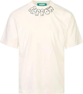 Barrow 002 Jersey Tee - Heren - T-shirts - Wit - S - Katoen - Tops