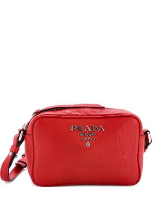 Prada Dual Strap Camera Bag Vitello Daino crossbody bag - Rood