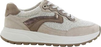 Tamaris Beige Damesschoenen - Dames - Sneakers - Beige - 40 EU - Schoenen