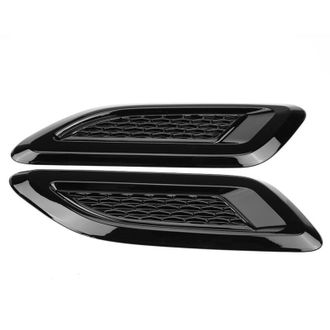 OEM Juego De 2 Embellecedores Universales Para La Ventilaci&oacute;n Del Cap&oacute; De Land Rover (todos Negros) Sin Etiquetas (se Requiere Inspecci&oacute;n Completa En El A