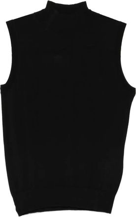 Max Mara Top met hoge hals - Zwart