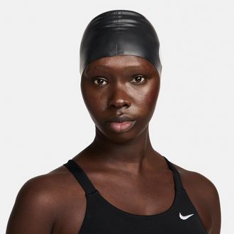 Nike Unisex Swim Silicone Cap in Black | NESS8163-001