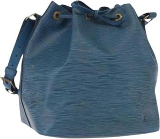 Louis Vuitton Pre-owned Bucket Bags, female, Blue, Size: ONE SIZE Pre-owned Leather louis-vuitton-bags