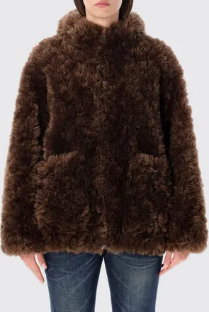 Urban Code Cropped Faux Fur Jacket with Shearling Hood