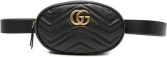 Gucci Pre-owned Belt Bags, female, Black, Size: ONE SIZE Pre-owned Quilted Belt Bag