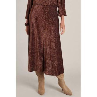 Yest plissé rok bruin