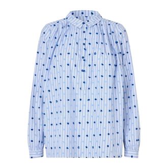 Lollys Laundry MollyLL Blouse - Dames - Blouses & Shirts - Blauw - Maat: XL Katoen