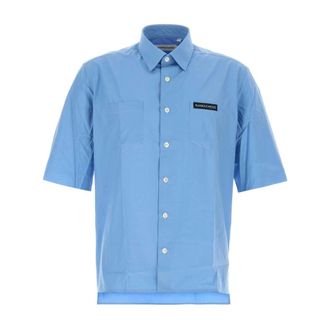 Namacheko Guardia Shirt - Heren - Korte mouwen Overhemden - Blauw - M - Katoen - Overhemden