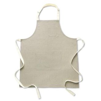 Solino Home Linen Apron 32 x 27 in for Dining Table, Holiday and Everyday Table Decor - Classic Linen Apron in Natural /Ivory at Nordstrom, Size