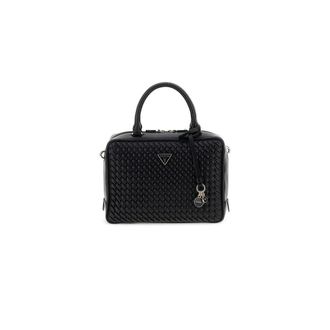 Guess Kora Box Satchel - female - Guess - Handbags - Black - ONE SIZE - Bags