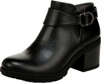 Dr. Scholls Prue Boots Black Faux Leather J1312S1001 Womens