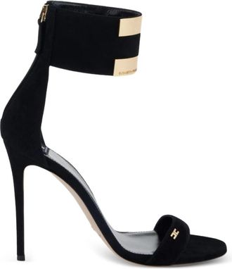 Elisabetta Franchi Logo-embellishment Suede Sandals