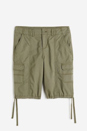 H&M Cargoshorts - Khakigr&uuml;n