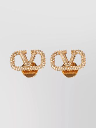 Valentino Garavani vlogo crystal stud earrings