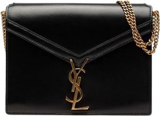 Saint Laurent Pre-owned Cassandra Schoudertas - Dames - Vintage Schoudertas - Zwart - ONE Size - Leer - Vintage