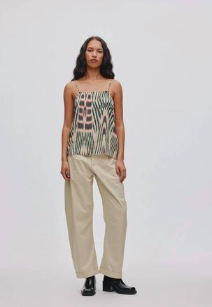 Rabens Saloner Karis Ikat Camisole In Multicolor
