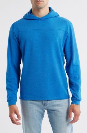 Johnnie-O Remmy Performance Hoodie in Palisades Blue at Nordstrom, Size Xx-Large