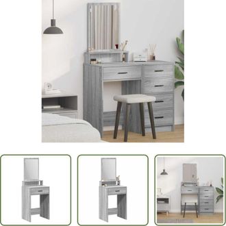 vidaXL vidaXL Cassetto - Tavolo da Trucco con cassetto Grigio Sonoma 50 x 41 x 140 cm